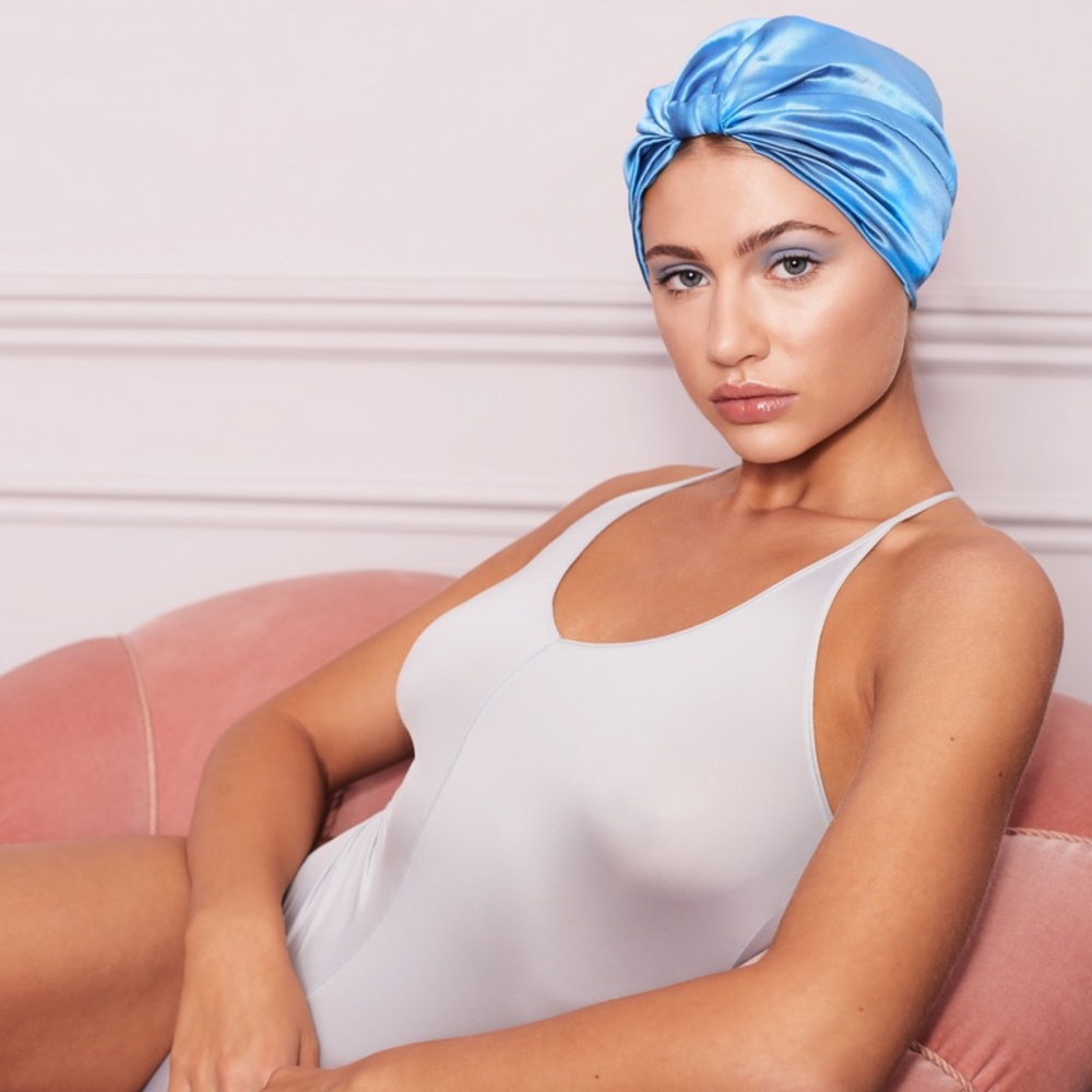 SILKE HAIR WRAP-THE SKYE